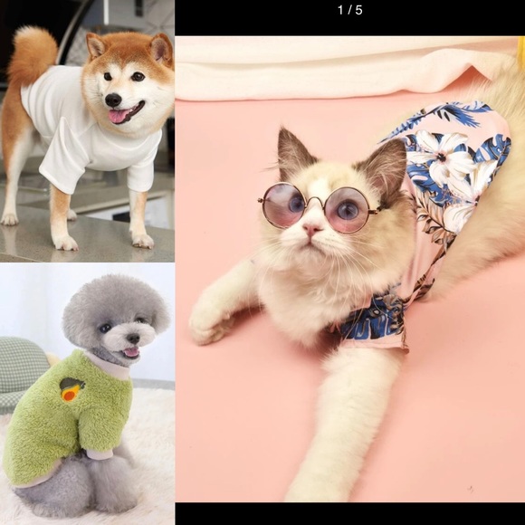 SHEIN | Dog Cat Clothes T-shirts Sweaters Shirts M - Picture 3 of 6